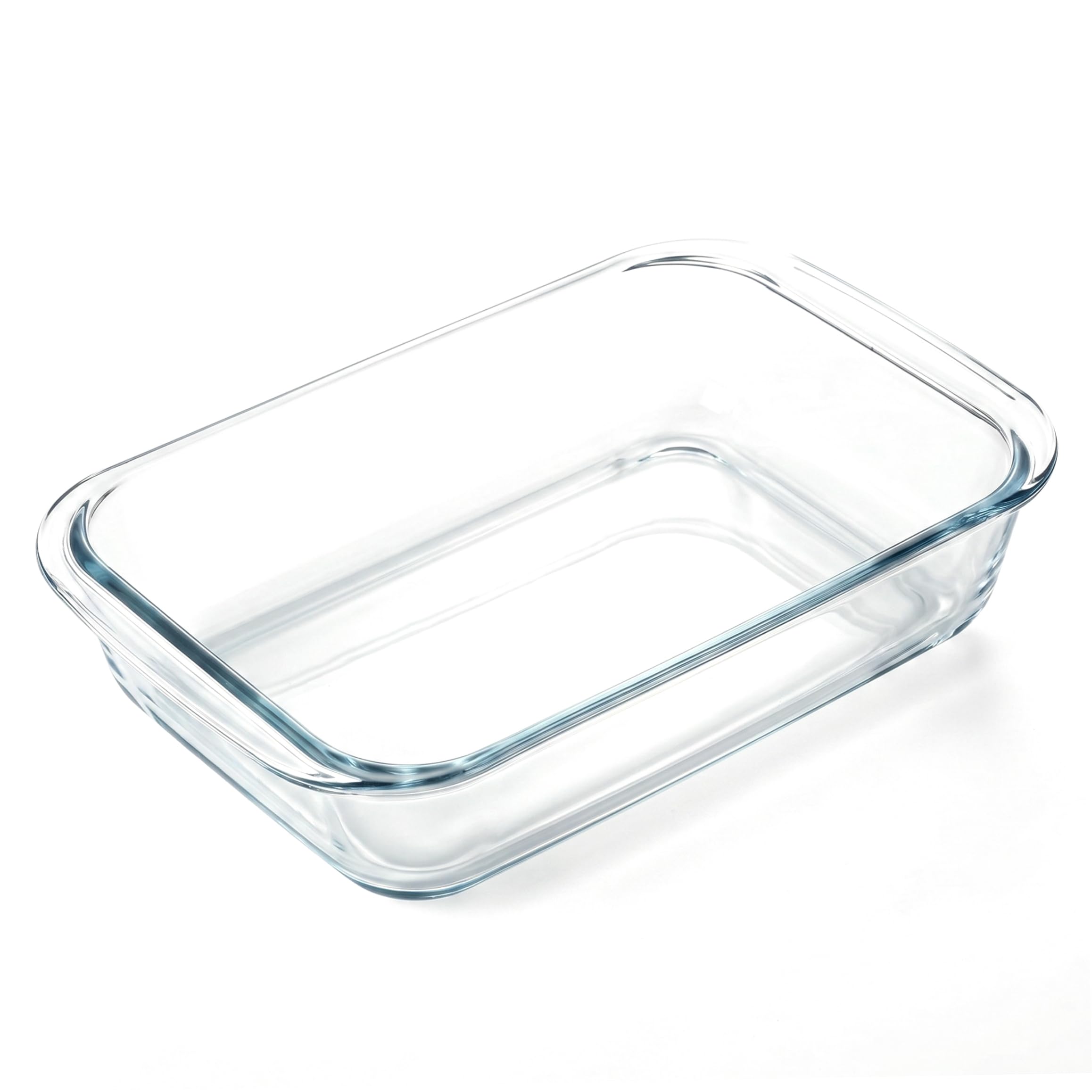 Fuente para hornear de vidrio rectangular de 3 cuartos borosilicato