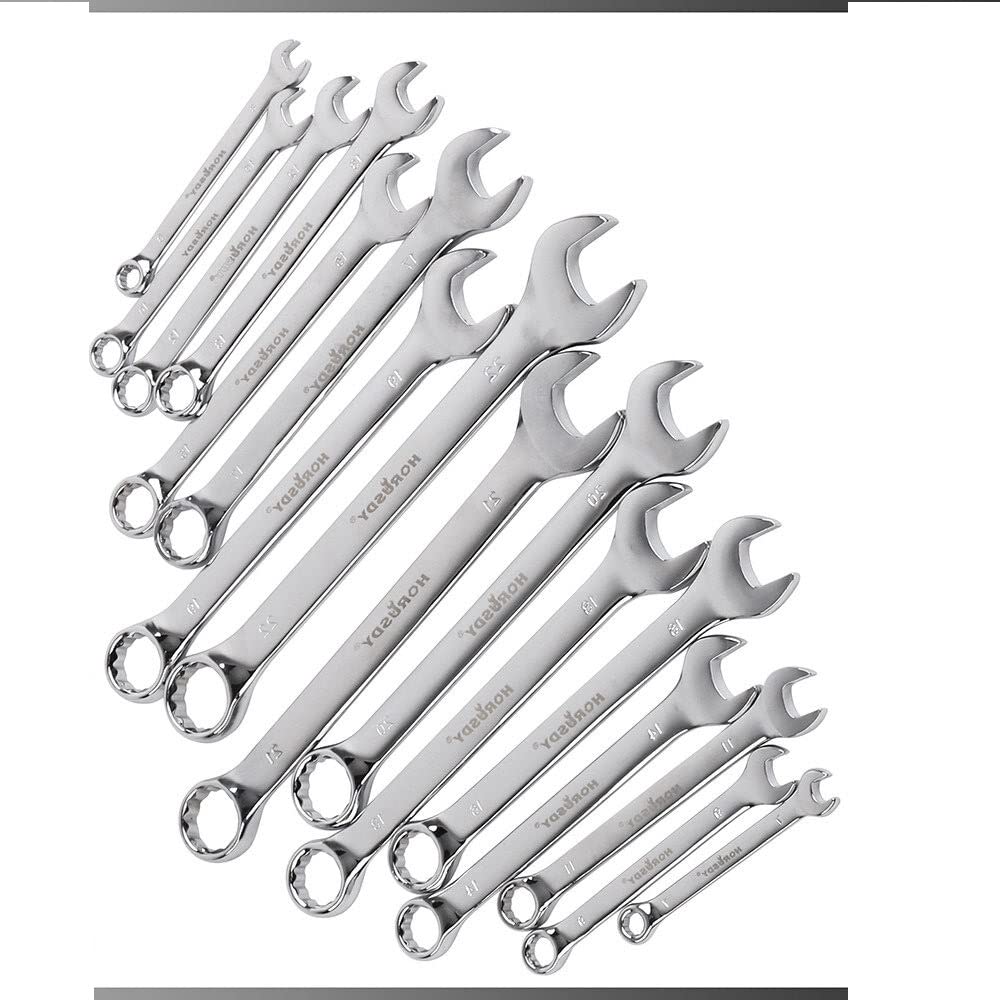 32PC Wrench Spanner Set SAE Metric 1/4