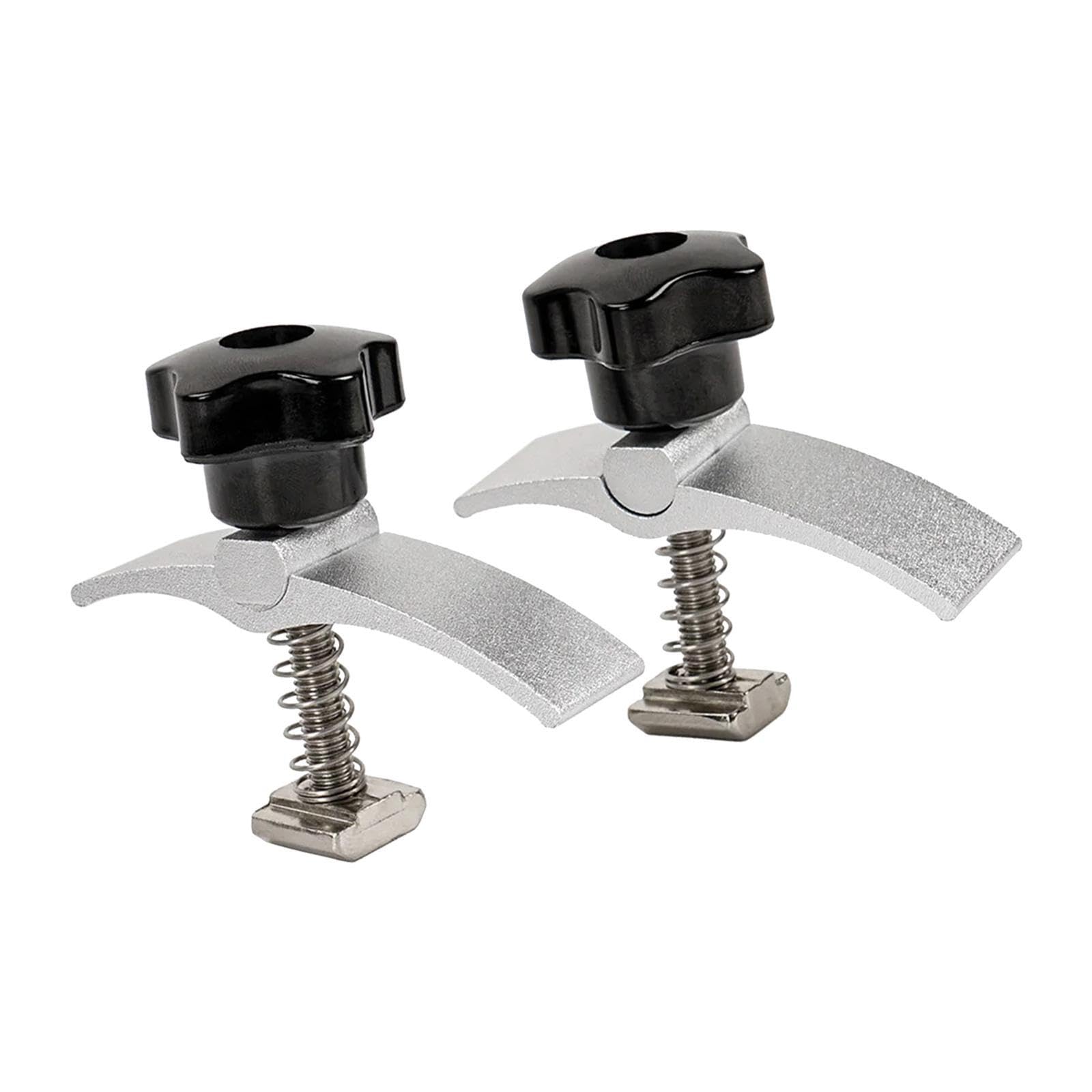 Twisaxc Woodworking Clamp Aluminum Alloy T Track Hold Down Clamp With Slider Strong Versatility Excellent Application For Woodworking T Track Hold Down With