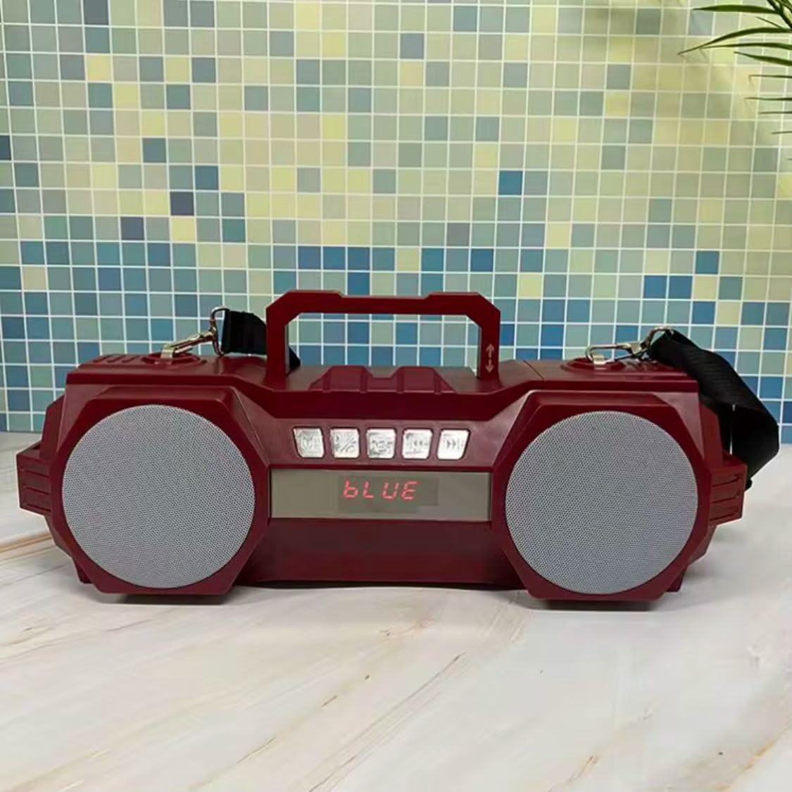 Generico CASSA BLUETOOTH SPEAKER PORTATILE RICARICABILE E SOLARE DA 20W CON RADIO FM USB