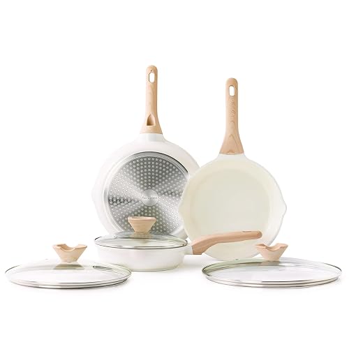Kordisen Ceramic Nonstick Frying Pan Skillet Set with Lid