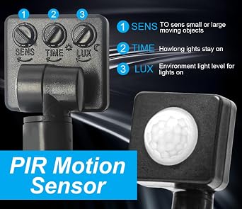 Motion Sensor LED Flood Light, Floodlights with PIR Sensor, IP66 Waterproof Motion Sensor Outdoor Wall Light for Garden, Backyard, Garage (White, 100W) [Energy Class F]