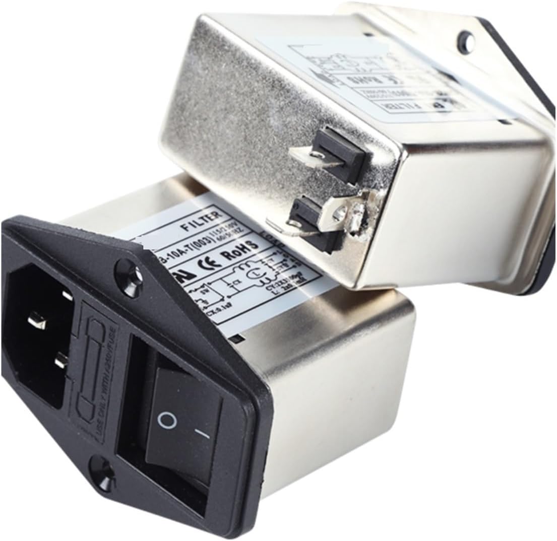 Power Filter 220V Switch Socket Double Insurance Socket Filter CW2B-10A-T (003)(CW2B 10A T Single Insurance)