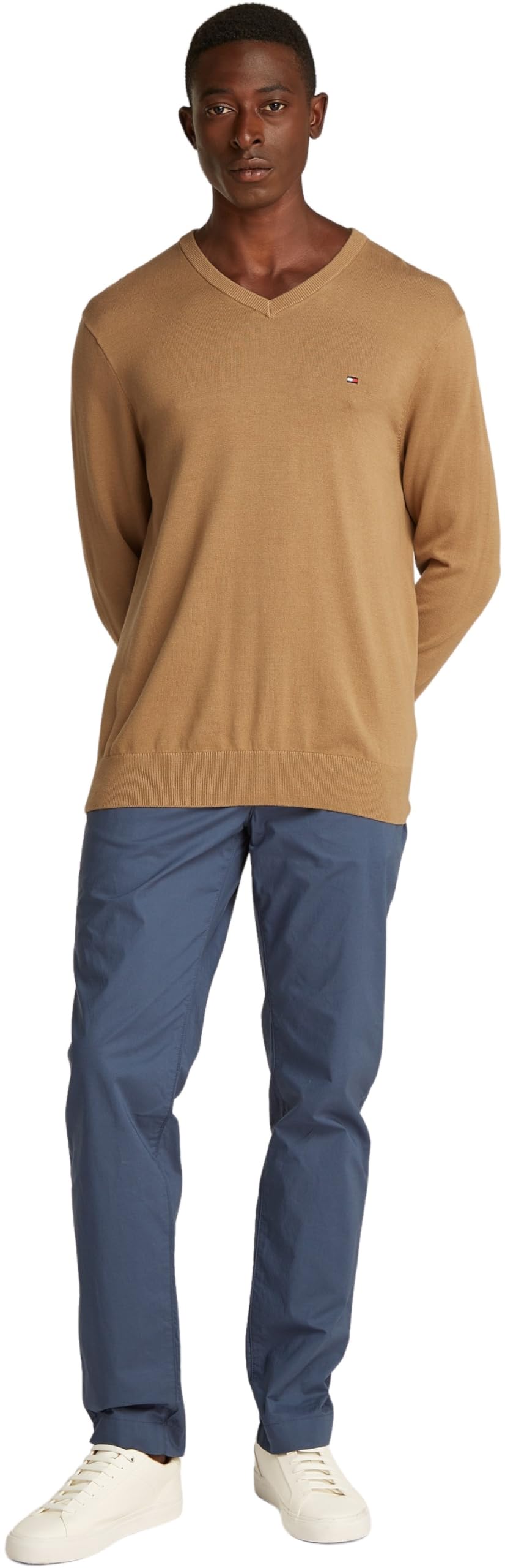 Tommy Hilfiger Jersey Hombre Essential Cotton con Cuello de Pico