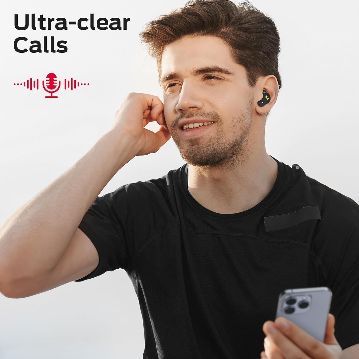 Monster N-Lite 210 Wireless Earbuds, Bluetooth 5.4 in-Ear Stereo Headphones, Built-in Mic for Crystal Clear Call, 32H Playtime, Water Resistant in-Ear Earphones for Sports, Black 7 61Ut20OvWmL. AC SL1500