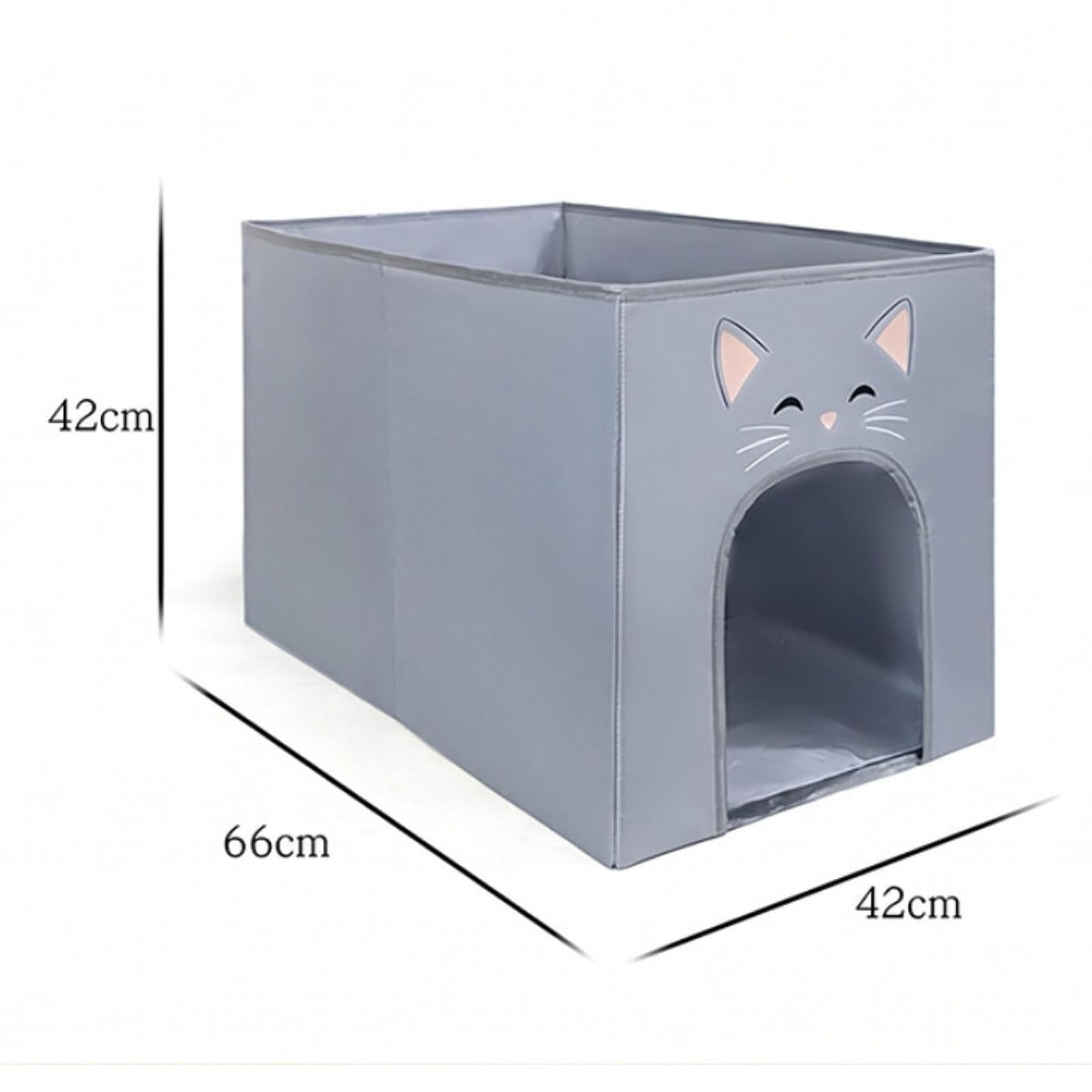 Arenero para Gatos Compacto Multifuncional Que Evita Salpicaduras.