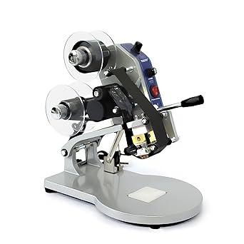 SGCE DY-8B 3-Line Manual Ribbon Coding Machine | Heavy Duty Model Heat Printing Machine | Printing Batch no and Date on Plastic and Paper Pouch | Printing Speed - 10-30 times/min