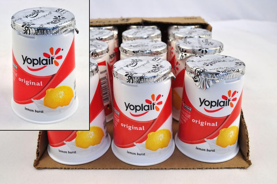 Yoplait Original Lemon Burst Yogurt, 6 Ounce -- 12 per case.