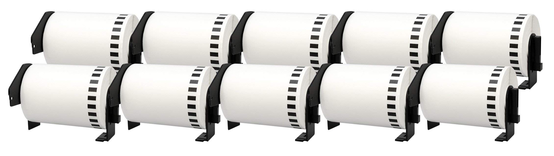Étiquettes continues Brother P-Touch QL-1050, QL-1050N, QL-1060N, QL-1100, QL-1110NWB 102 mm x 30,48 m Zestaw 10