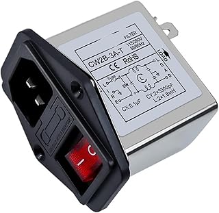 CW2B-3A/6A/10A-T Interruptor Rojo Interruptor de Seguridad 220V Potente Filtro(CW2B-3A-T)