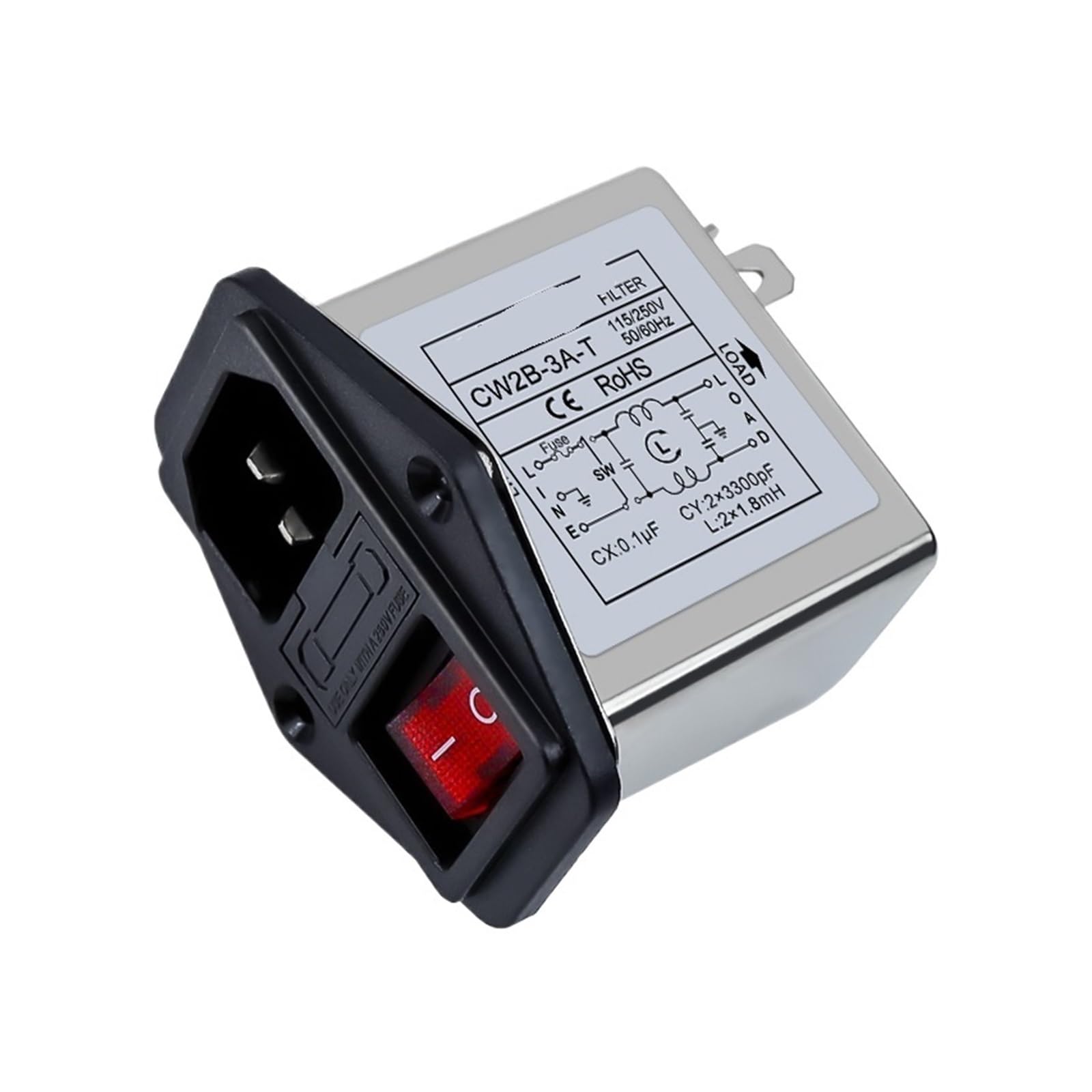 Prise interrupteur CW2B-3A-T pour éliminer les parasites électriques 220V