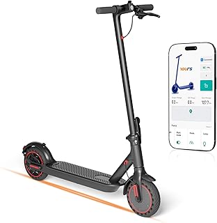 8.5 Inch Electric Scooter, 10.4 Ah Class A Battery, 3 Speed Modes, 15-21 Mile Range & 120 kg Load Capacity with Mobile Phone Holder & Car Lock, Electric Scooter with Road Legal