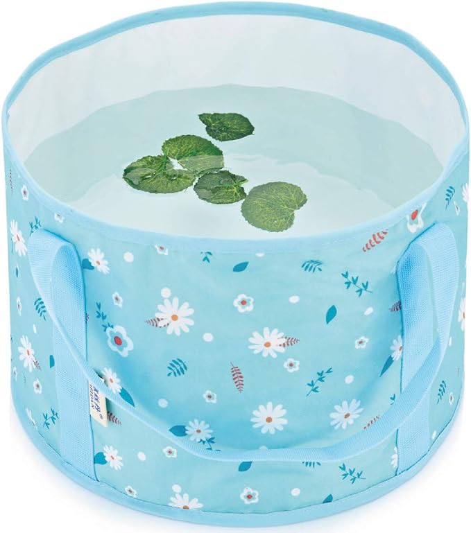 Cubo plegable para baño de pies portátil con capacidad 1.3 galones miniatura 4