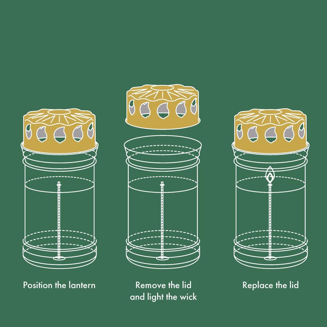 Bolsius Grave Light - White with Motif - Pack of 12 - Christmas - Length Burning Time 70 Hours - Funeral Candle & Memorial Candles - Clean Burning - Without Palm Oil