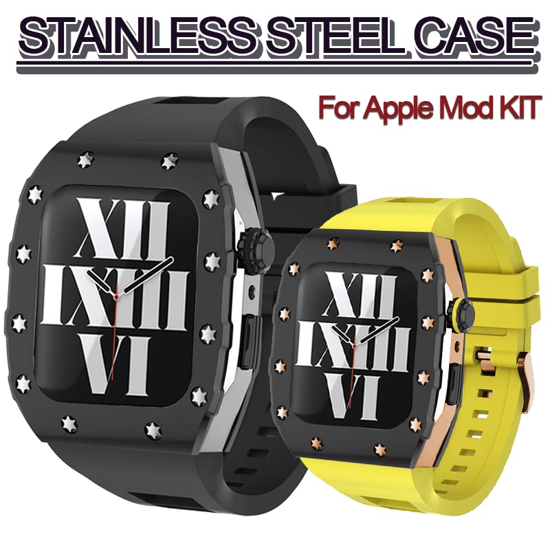 Boîtier en métal silicone pour Apple Watch pour protéger et styliser une montre usée
