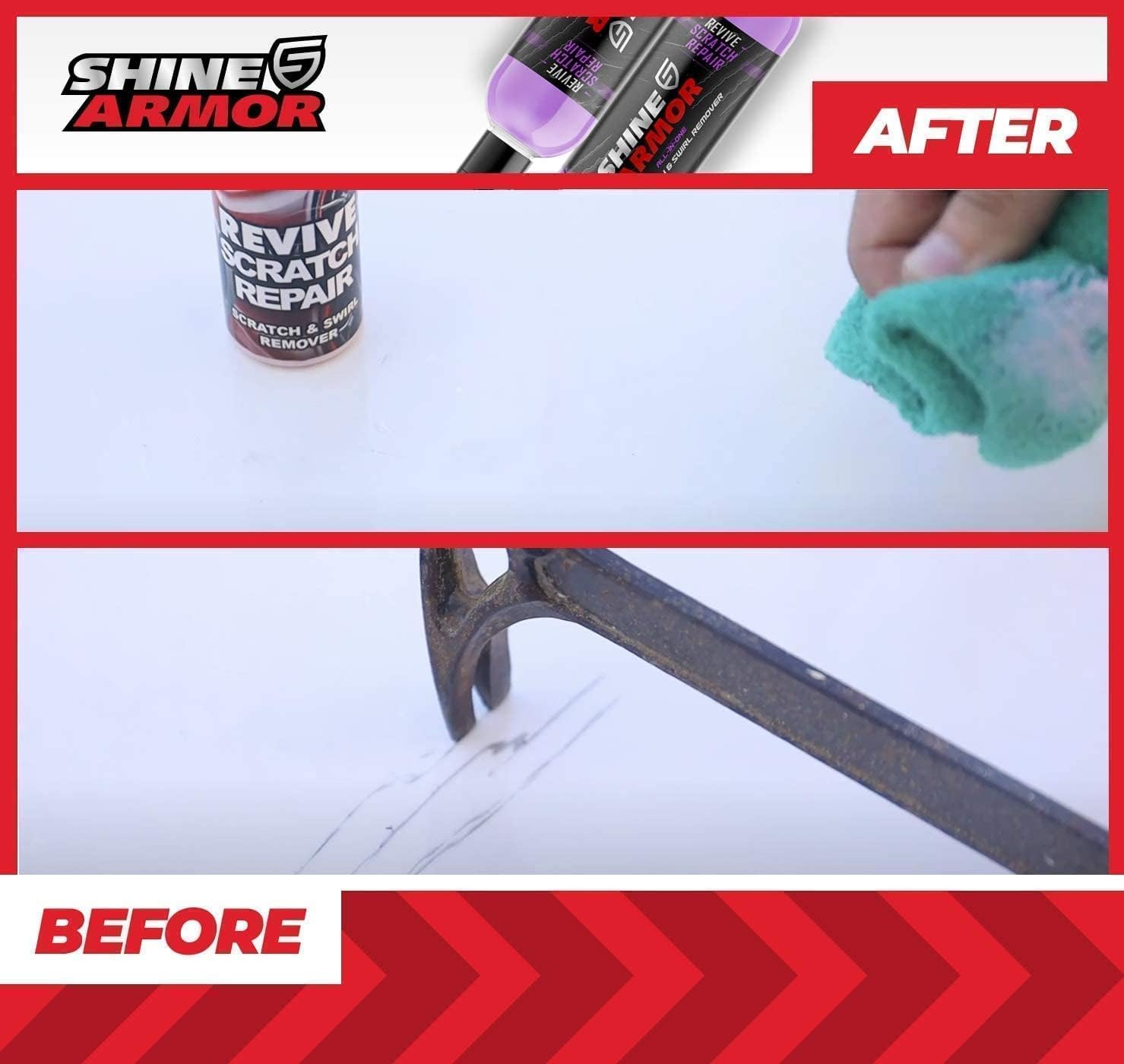 SHINE ARMOR Fortify Quick Coat & Revive Scratch Repair - Ceramic Car Coating and Scratch, Swirl, and Scuff Remover