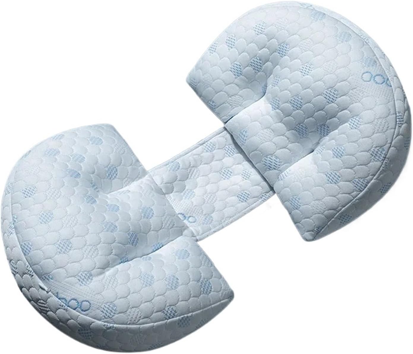Pillow U-Shaped Waist Pillows Sleeping Bedding Body Cushion Nursing(Blue)