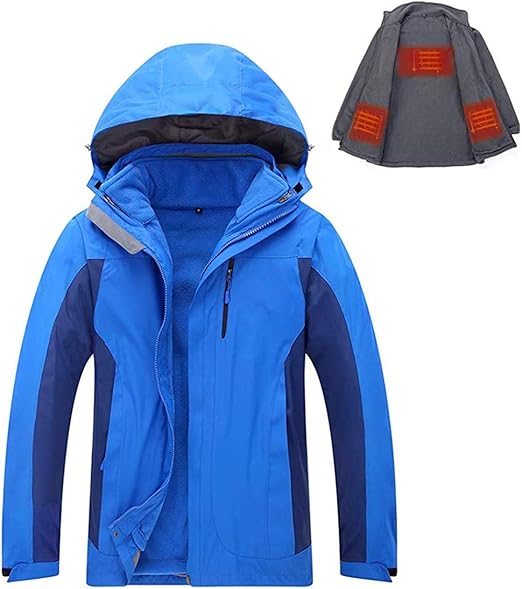 USB Heated Jacket for Men, Outdoor Jacket Coat with Detachable Electric