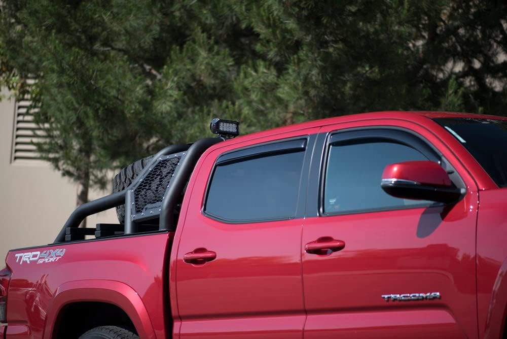 Armordillo USA 8710920 CR1 Modular Adjustable Chase Rack Roll Bar - Matte Black Fits Mid Size Pickup Truck