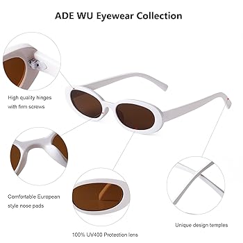 Occhiali Da Sole Retr&ograve; ADEWU - Senza Bordi, UV400, Unisex Uomo/Donna | Stile Vintage