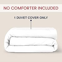 Vista 2 de Kotton Culture - Funda de edredón de 120"x 98" para cama extragrande King de 1 pieza, 100% algodón egipcio - Funda de edredón de lujo de 1000 TC