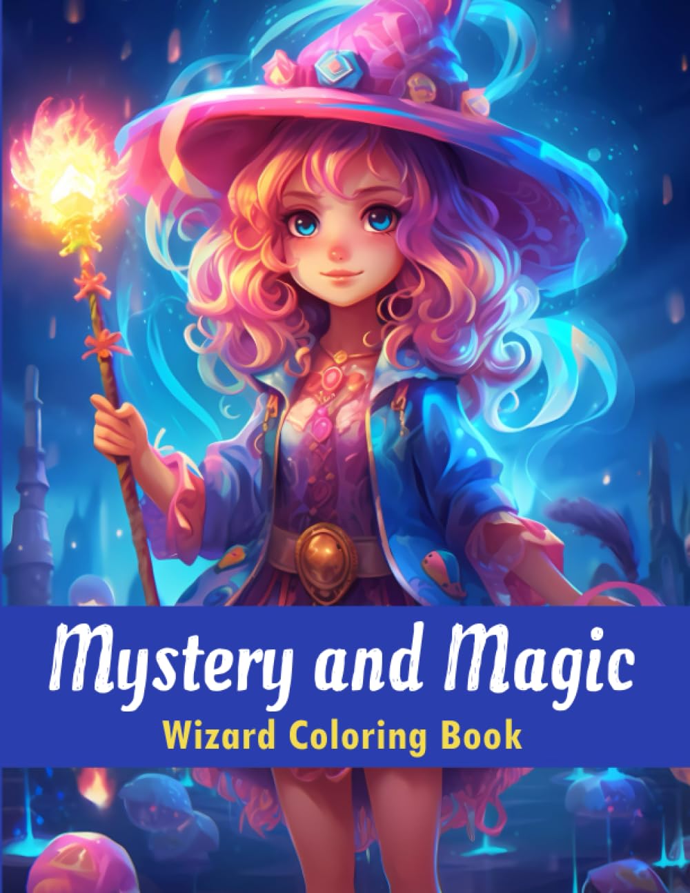 Mystery and Magic: Wizard Coloring Book (Princess, Mermaid, Unicorn, Dragon Coloring Books)