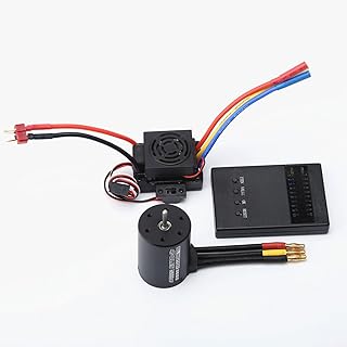Motor sem escova 3650 4500KV com 60A ESC e placa programadora Combo Substituição para HSP HPI 1:8/1:10 Controle remoto para carro e peça de barco