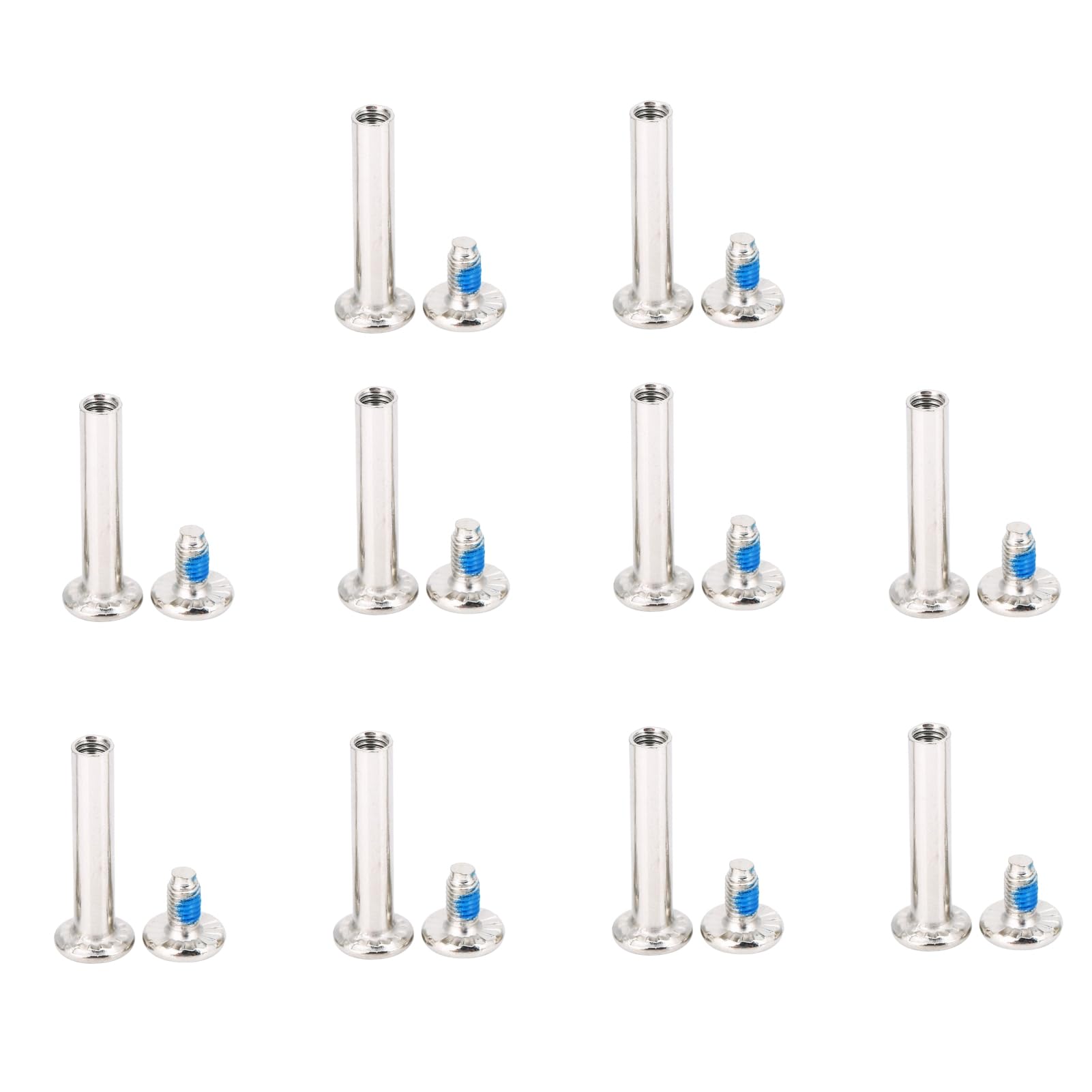 10 tornillos de repuesto para patines, tornillos de hardware para ejes de ruedas, kit de reparación de cambios de 31 mm y 36 mm (Longitud interior 31mm)