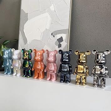 28cm Bearbrick Blocks Bear Display Case Decoration Sculpture Tabletop Decoration