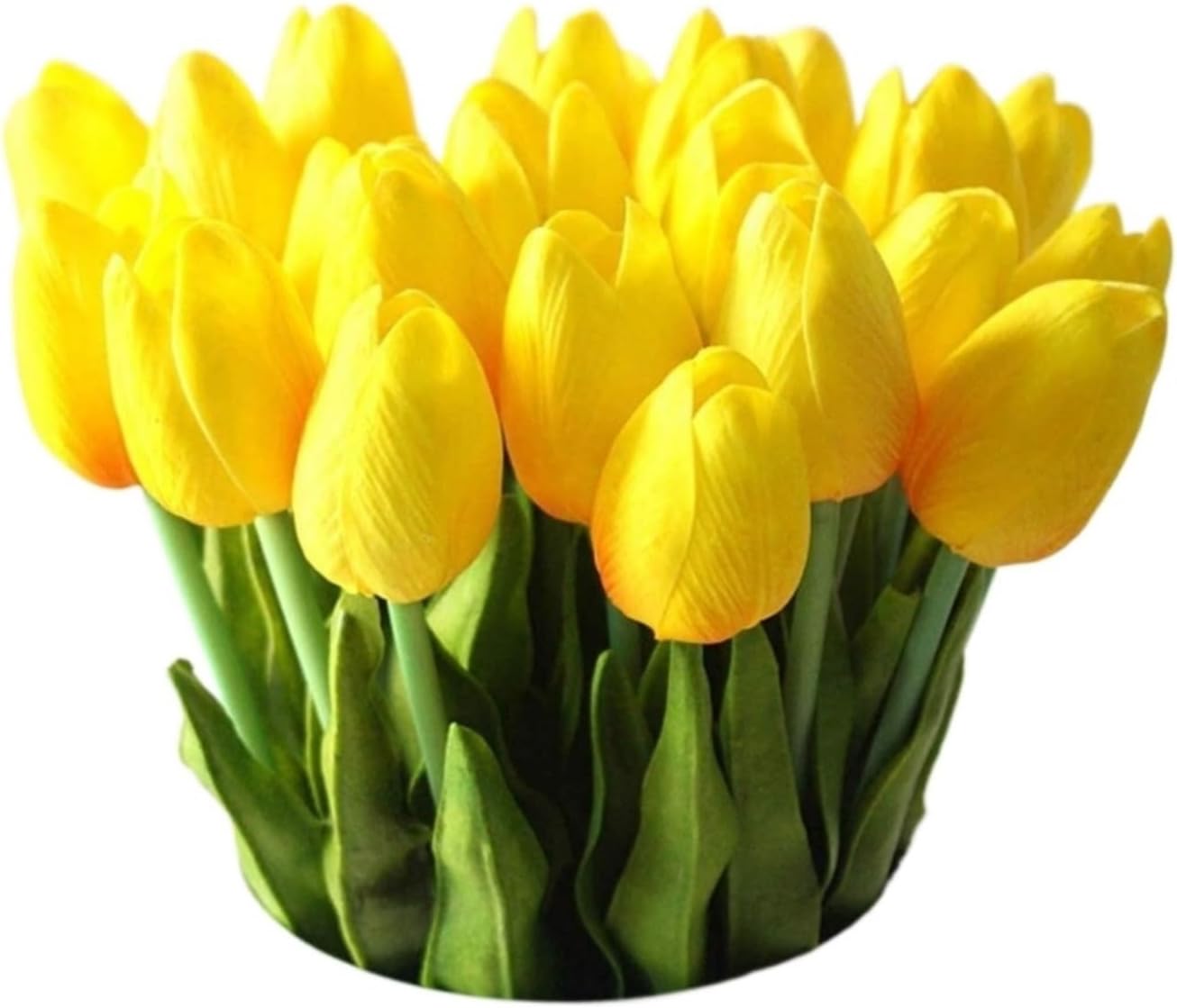 10個 リアルタッチ アーティフィシャルチューリップフラワー アーティフィシャルブーケ ホーム/キッチン/ベッドルーム/フェスティバ