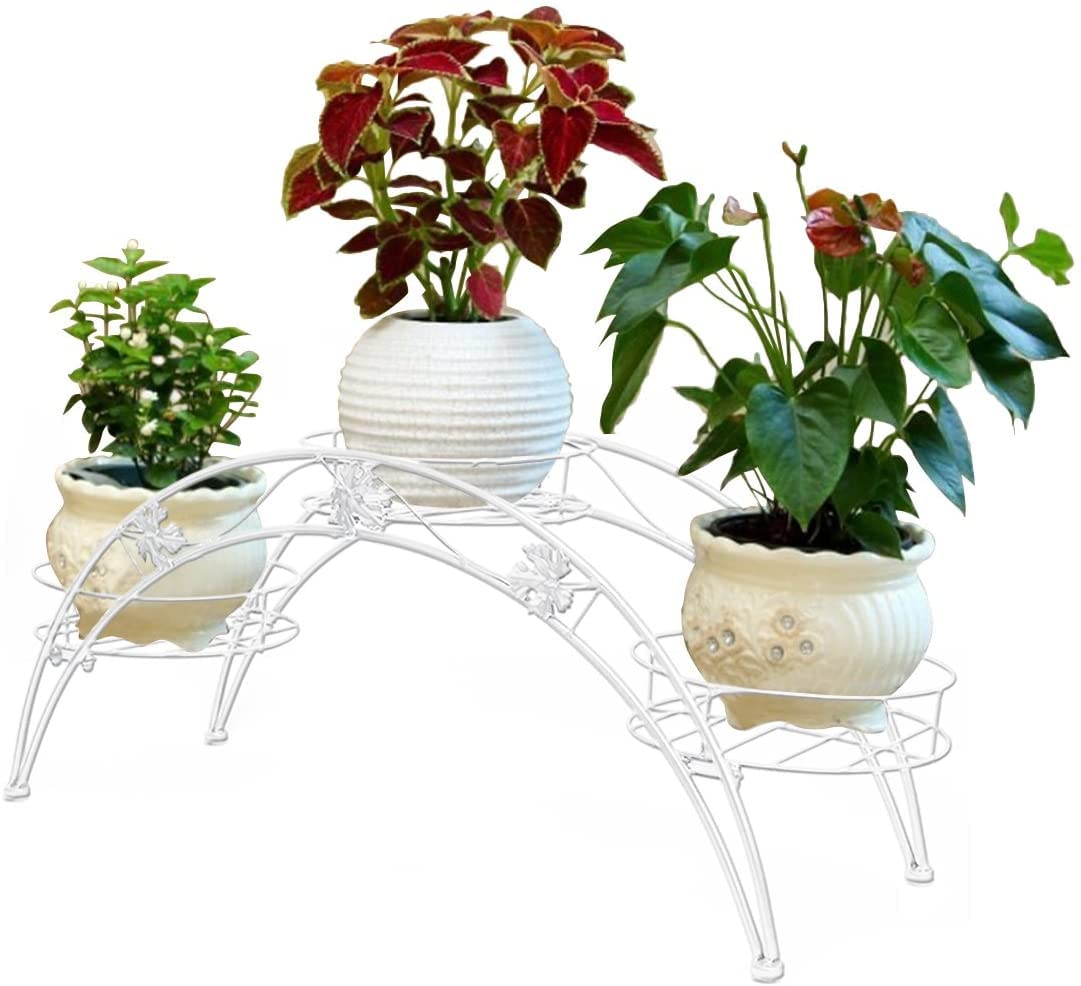 Unique Lifestyle White Arch Design Metal Planters Stand With 3 Holders Flower Pots (B09Z86Z3CY) Amazon Price History, Amazon Price Tracker