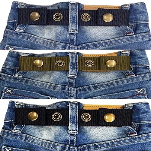 Sister Selected Little Toddler Waist Belt for Boys+Girls Big Baby Kids Snap Belts Canvas No Buckle/Not Elastic/Non Stretch. (No. 1)