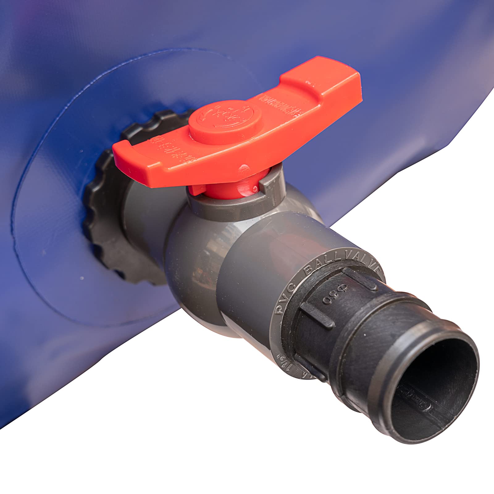 1000 l/264 Gallonen Wasserblasen-Vorratsbehälter mit Ventil, zusammenklappbar, tragbarer Wassertank, große Kapazität, weicher Wasserbeutel, für Camping, Wohnmobil, Brandschutz, Notwasser