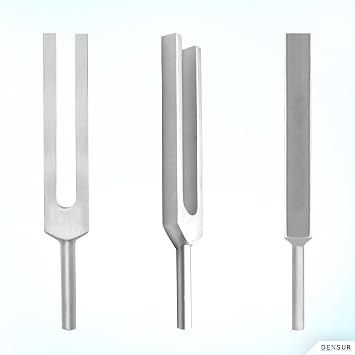 Aluminum Tuning Fork Diagnostic Set - C 128, C 256, C 512, Accurate Frequencies, Extended Handle, Ideal for Medical Professionals, Audiologists, and Sound Therapy (C512)