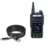 BoxWave Cable Compatible with Btech GMRS-PRO - PowerDisplay PD Cable (6ft) - USB-C to USB-C (100W), LED Wattage Info Extra Long Braided Nylon - Jet Black