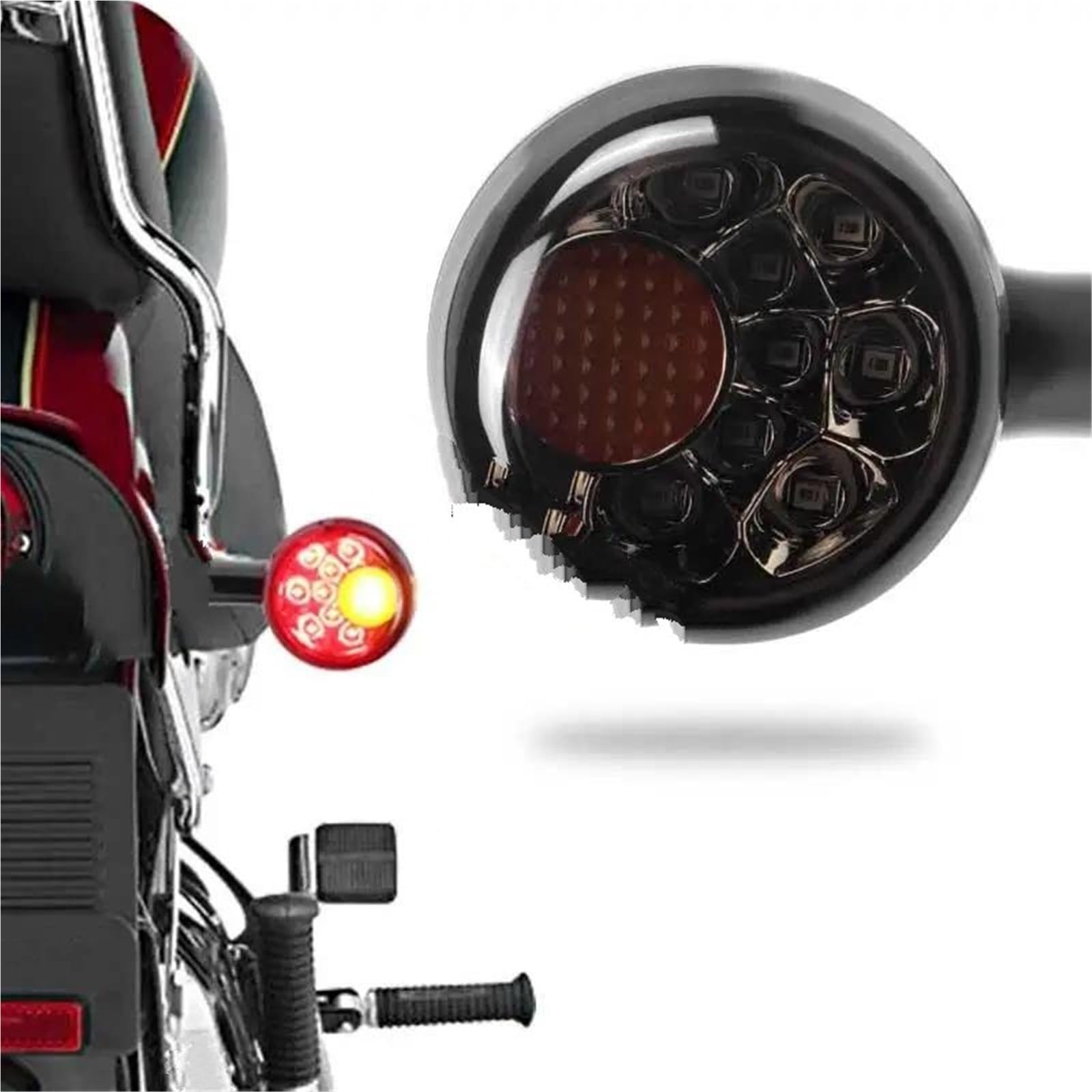 Indicatori Frecce Moto Indicatori Di Direzione A LED Per Moto Per Sportster XL883 XL1200 Dal 1992 In Poi Indicatore Posteriore Componenti Per Indicatore Direzione Luce