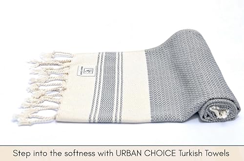 Vista 47 de Juego de 2 toallas de mano turcas con lazo para colgar (18 x 38 pulgadas), prelavadas, toallas de mano decorativas multiusos para baño, manos