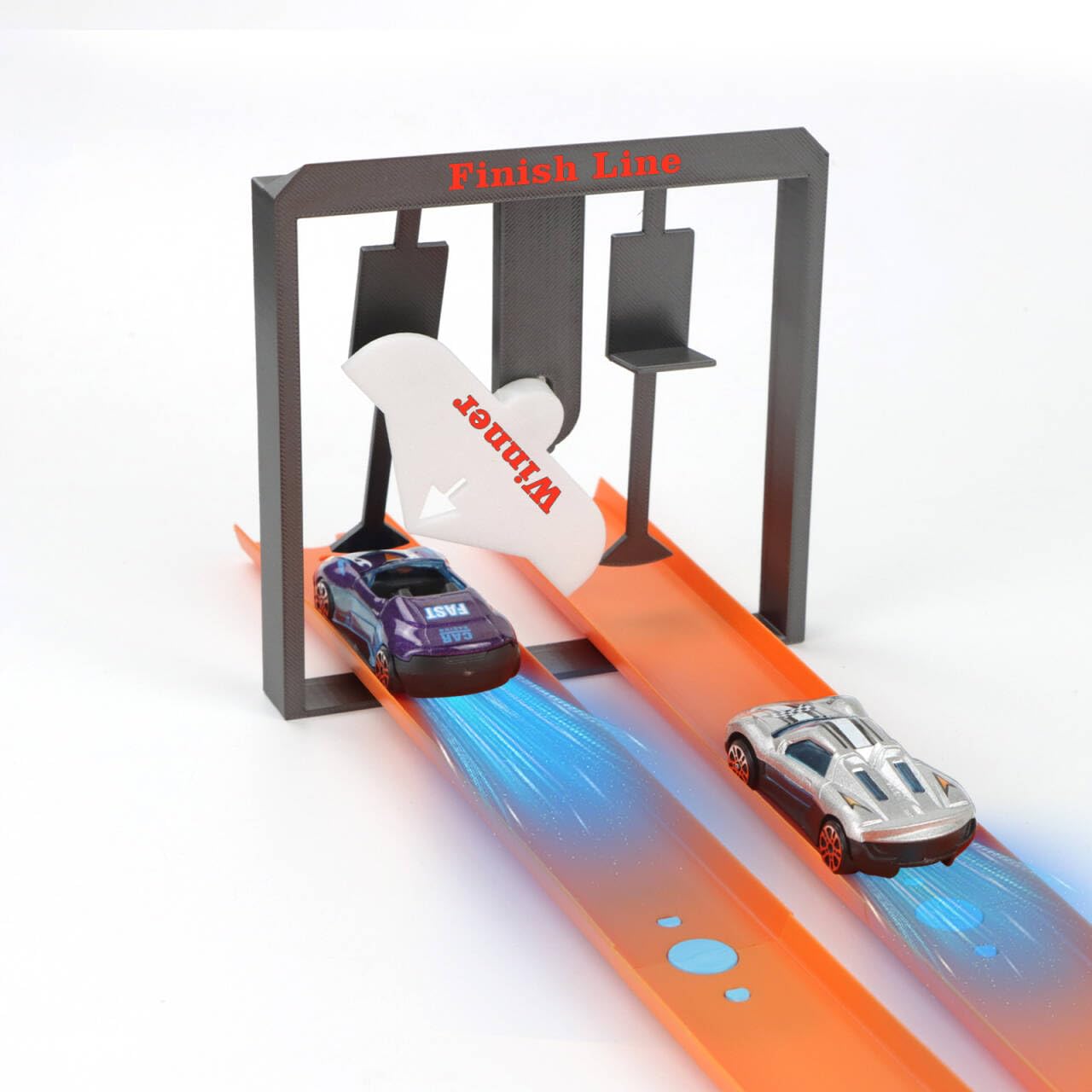 Racing Finish Line Compatible with Hot Wheel Race Tracks (Finish Line Only)