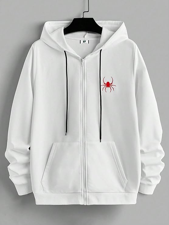 Buy SXV STYLE 'Spider Zipper ' Printed Cool Aesthetic Sweatshirt