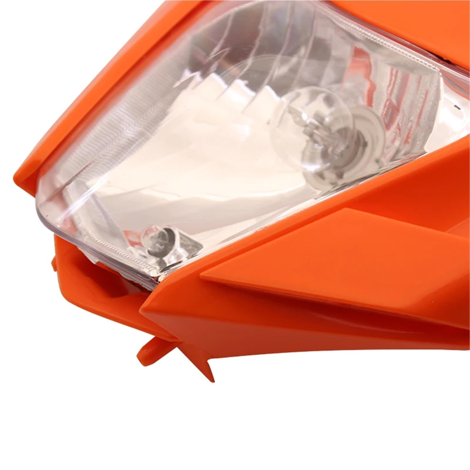 led motocyklowe Płytka reflektora motocyklowego Halogeny pasujące do K&TM EXC SX XC XCF XCW 125-500 2012-2016 Przedni reflektor motocykla terenowego(Orange)