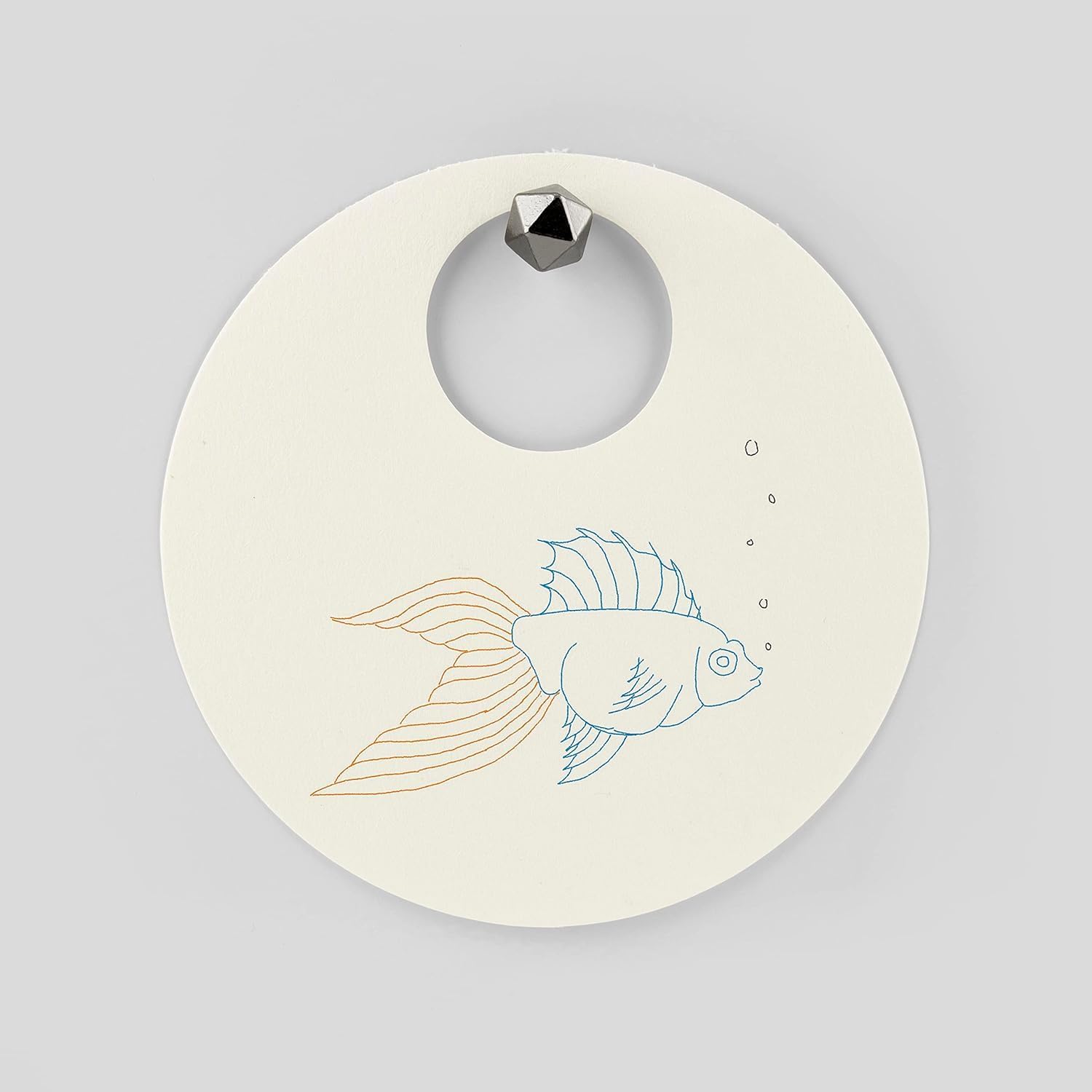 Three by Three Seattle Jotblock 4.75 Inch Round Sketchpad with 6 Colored Pencils for Memos, Notes, Drawings, Letters, and More in Office Desks, Classrooms, or Home (380 Pages Each, 2 Pack)