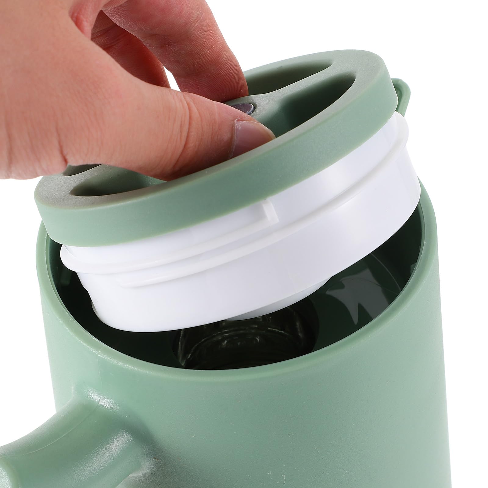 INOOMP Tanque Aislamiento Térmico de Vidrio Térmica Botella de Gran Capacidad Fácil de Limpiar Diseño Moderno para Uso Doméstico