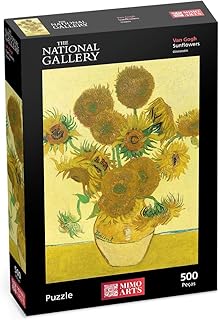 Quebra cabeça Van Gogh, Girassois 500 peças, National Gallery- Mimo brinquedos