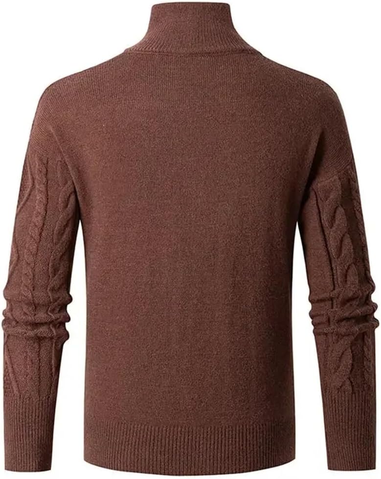 Men's Jackets Fall and Winter Big Size Loose Fashion Knit Thickened Cardigan Sweater