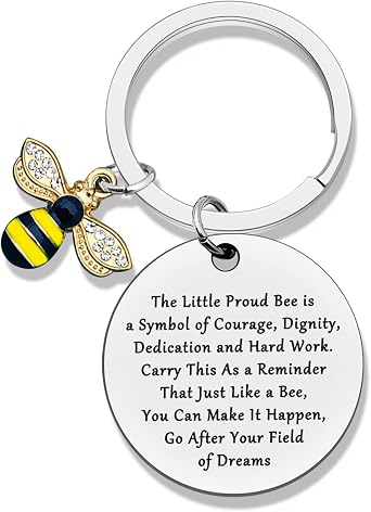 Bumble Bee Gifts - Animal Keychains Honey Bee Jewelry for Graduation, Birthday, or Leaving Gifts