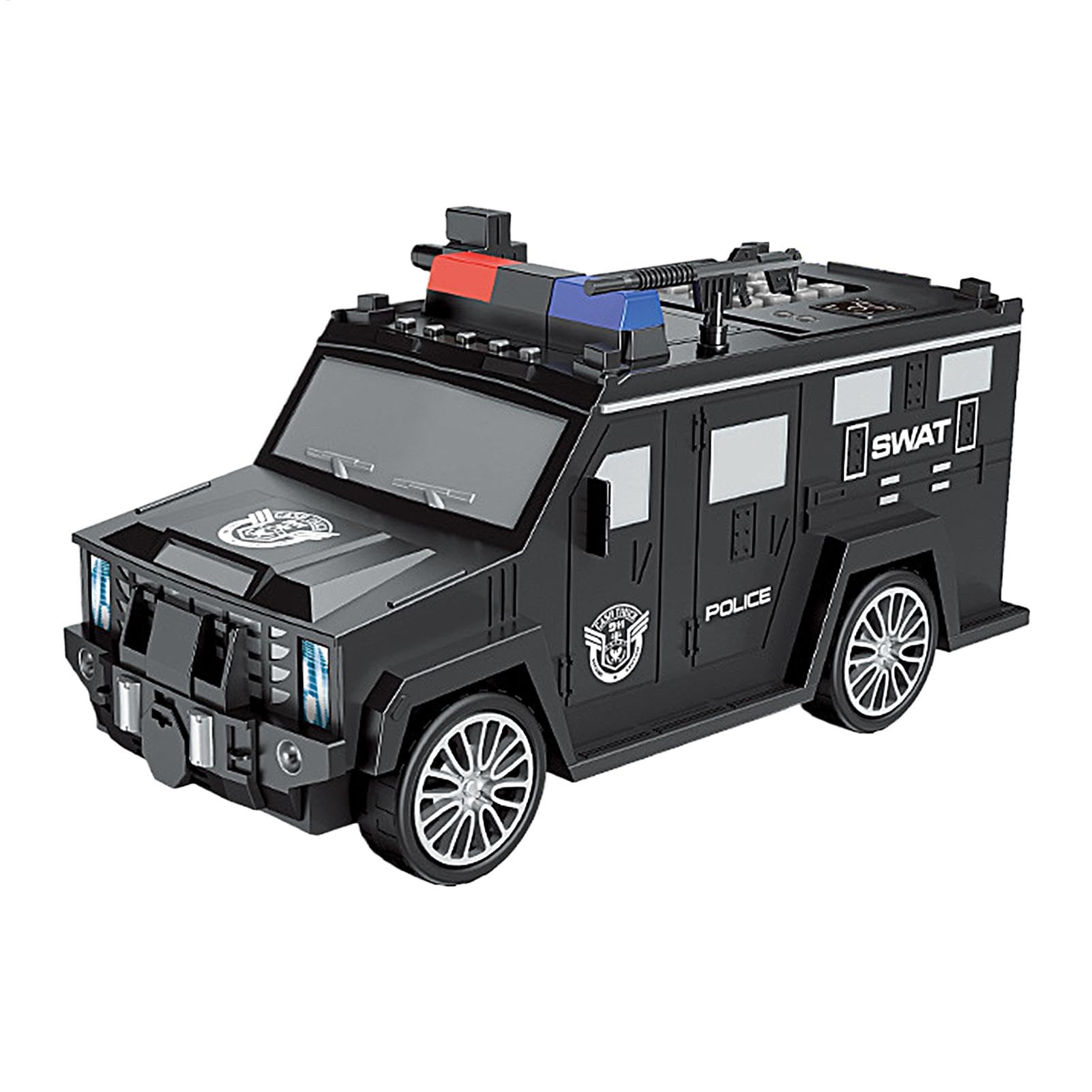 Modèle de camion tirelire avec code secret, boîte à monnaie interactive jouet enfant sons lumières
