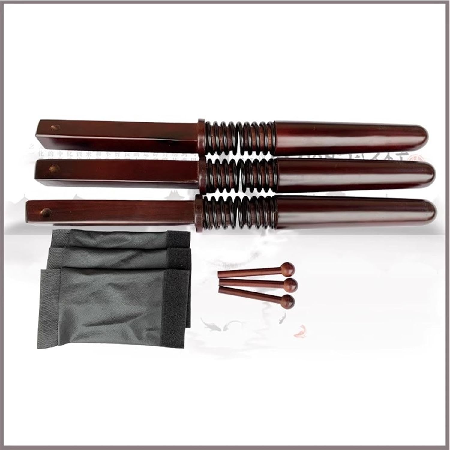 Wing Chun Dummy Attachment 3pcs Wing Chun Wooden Dummy Spring Replace Arms, Wing Chun Dummy Trainer, Portable Mook Jong Wooden Dummy Practice Parts Chinese Kong Fu Training