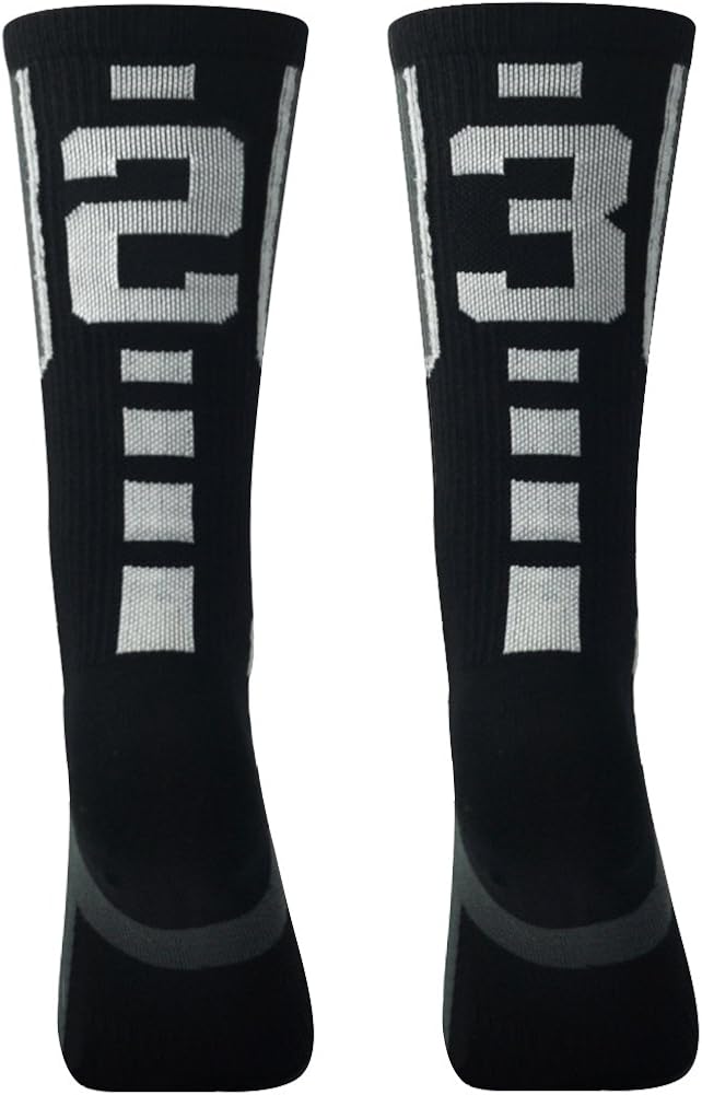 Soccer Socks, Comifun Adults Teens Athletic Player Custom Team Number ID Socks Football Socks 1 Pair