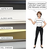 Vista 8 de Bridas de soporte para barra de armario con fijación de rosca Enchufes de extremo de poste de ropa resistentes para armarios Cromo pulido 1 par