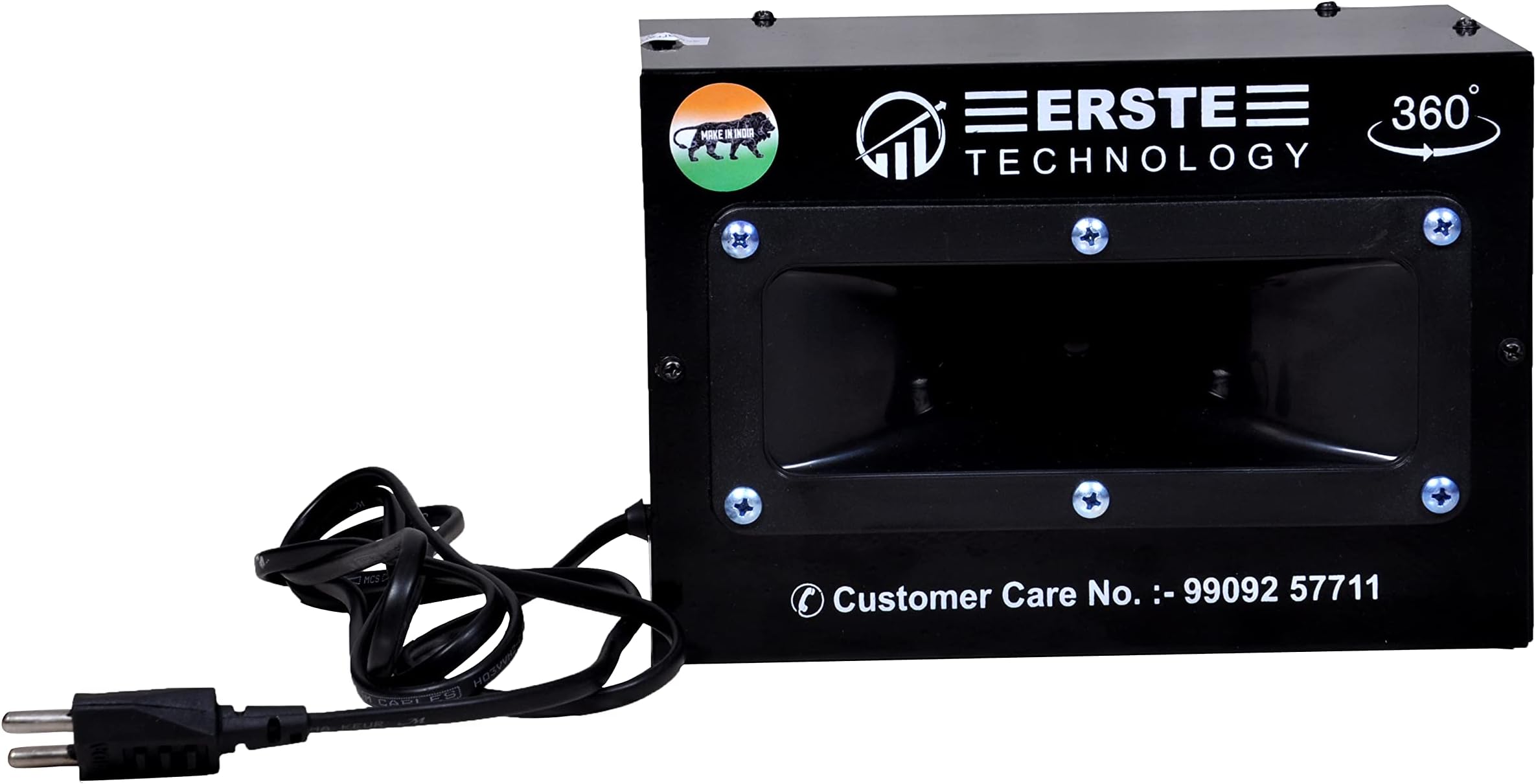 UltrasoundRatRodent Pest Repeller ultrasonic Rat Repellent for Home, Made_in India (Big Black, 2500SQ)